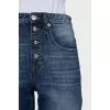 Straight cut distressed jeans