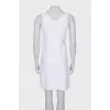 White dress with zippers