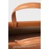Brown bag with textile strap