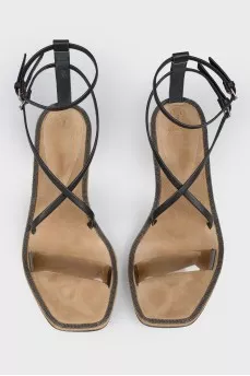 Sandals with kitten heels