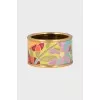 Set of ring and earrings in floral print