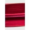 Pink textile wallet