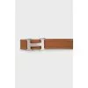 Reversible leather belt