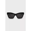 Black sunglasses with logo