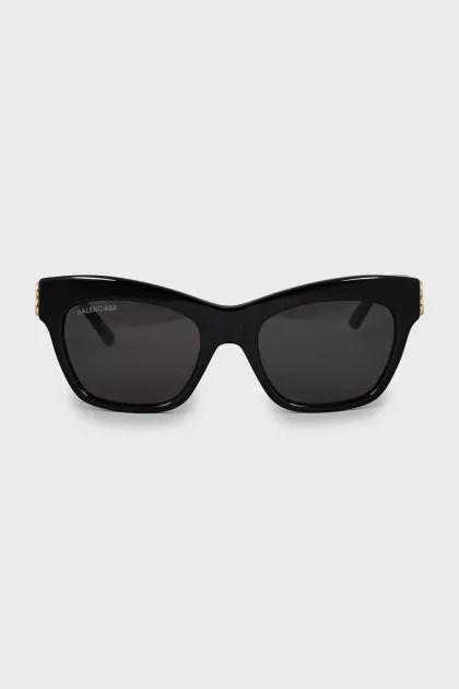 Black sunglasses with logo