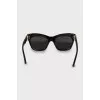 Black sunglasses with logo