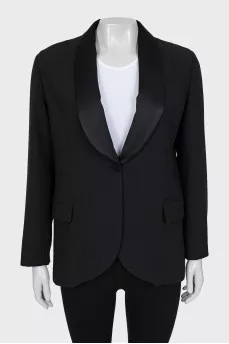 Single-breasted jacket with tag