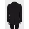 Single-breasted jacket with tag