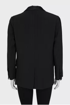Single-breasted jacket with tag