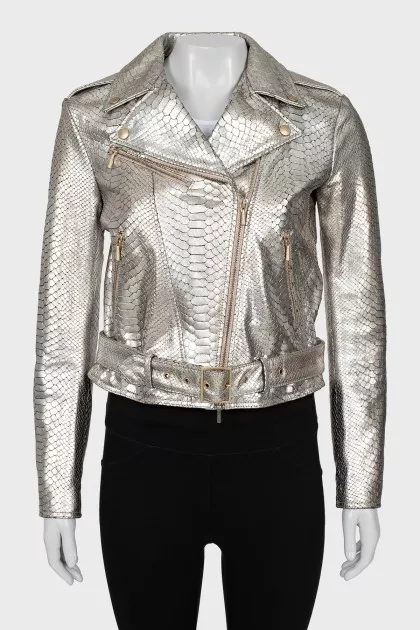 Silver Embossed Jacket