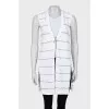Straight cut waistcoat with ties