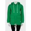 Hoodie with patch pockets
