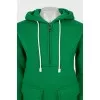 Hoodie with patch pockets