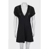 Black dress decorated with lace
