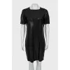 Dress with button fastening