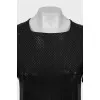 Dress with button fastening