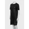Dress with button fastening