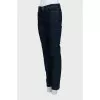 Dark blue straight fit jeans