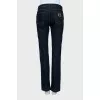 Dark blue straight fit jeans