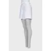 High waisted shorts in white
