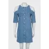 Short sleeve denim dress