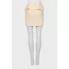 Skirt decorated with a peplum