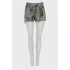 Denim shorts with pockets