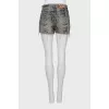 Denim shorts with pockets