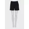 Black shorts with eyelets