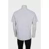 Men's grey printed T-shirt