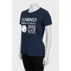 Blue T-shirt with tag