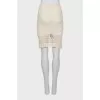 Knitted fitted skirt