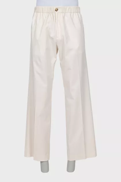 Men's beige trousers with tag