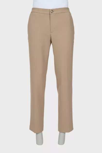 Men's beige trousers with tag