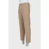 Men's beige trousers with tag