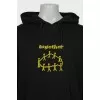 Men's black hoodie with print
