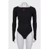 Black long sleeve bodysuit
