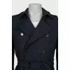 Men's coat with buttons and hook