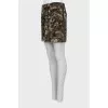 Skirt with accent buttons