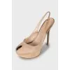 Beige suede shoes