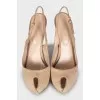 Beige suede shoes
