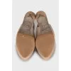 Beige suede shoes