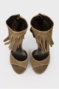 Birka leather leather sandals