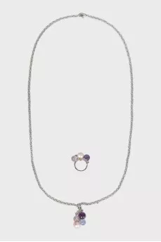 Pendant and ring set Mademoiselle
