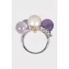 Pendant and ring set Mademoiselle