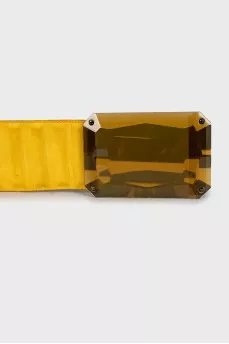 Пояс из замши с акцентной пряжкой