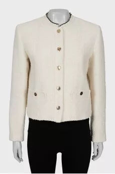Jacket with gold buttons