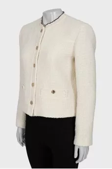 Jacket with gold buttons
