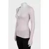 Pink long sleeve with buttons