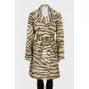 Vintage animal print coat